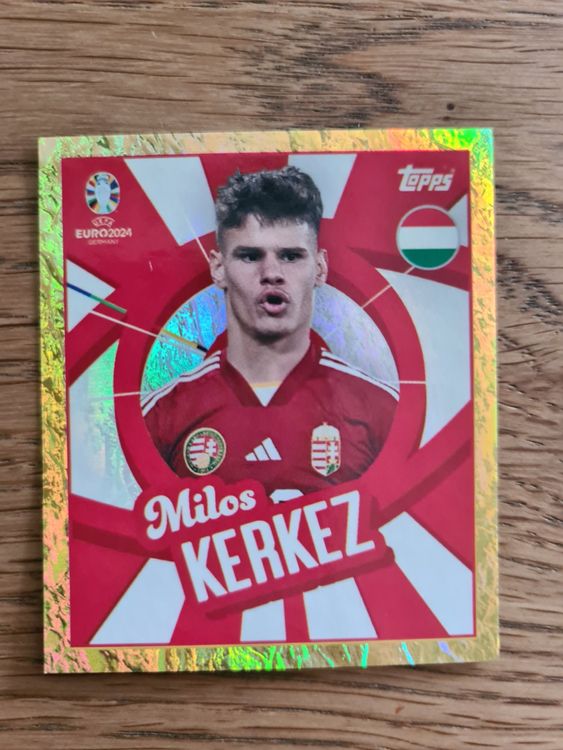 Sticker Topps EURO 2024 - HUN1 Hongrie Emblem - Rose/Blush Parallel - Swiss