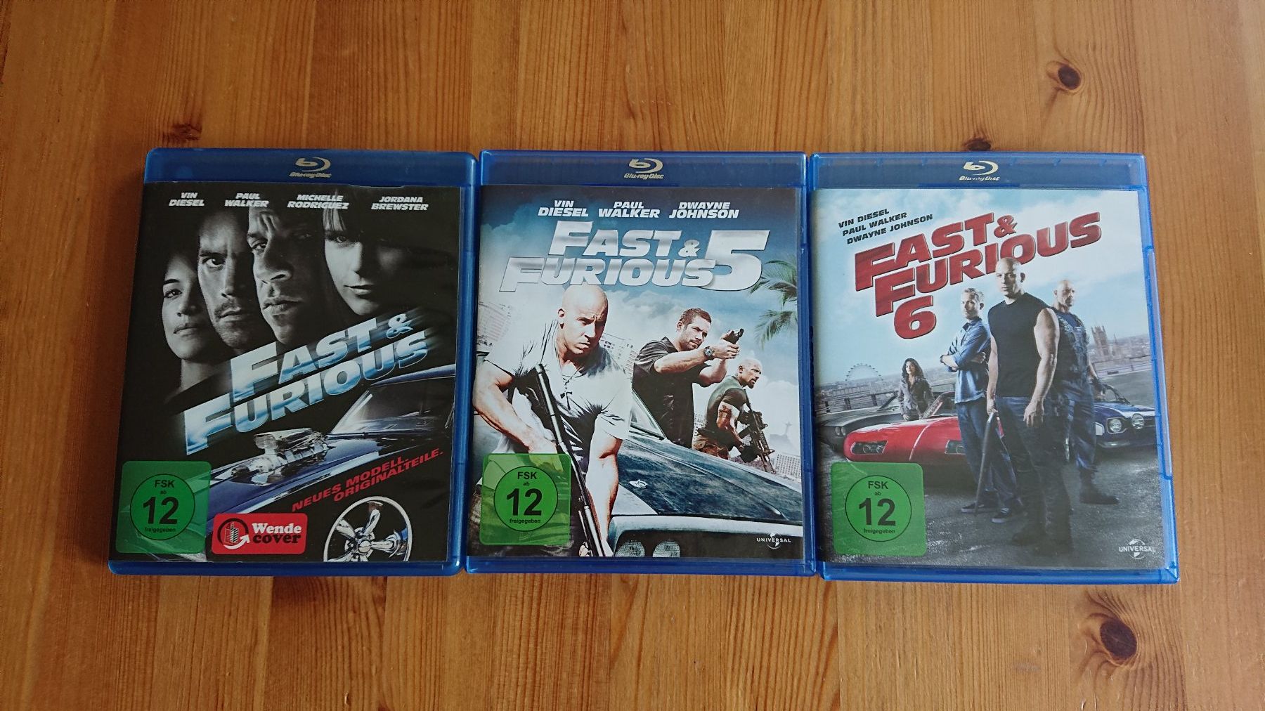 Tous les DVDs: FAST & FURIOUS 4 bis 8 auf Blu-Ray – D'occasion à Wilderswil par Exebub 1