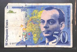 50 Französische Francs Banknote Banque de France 1993 🇫🇷💶