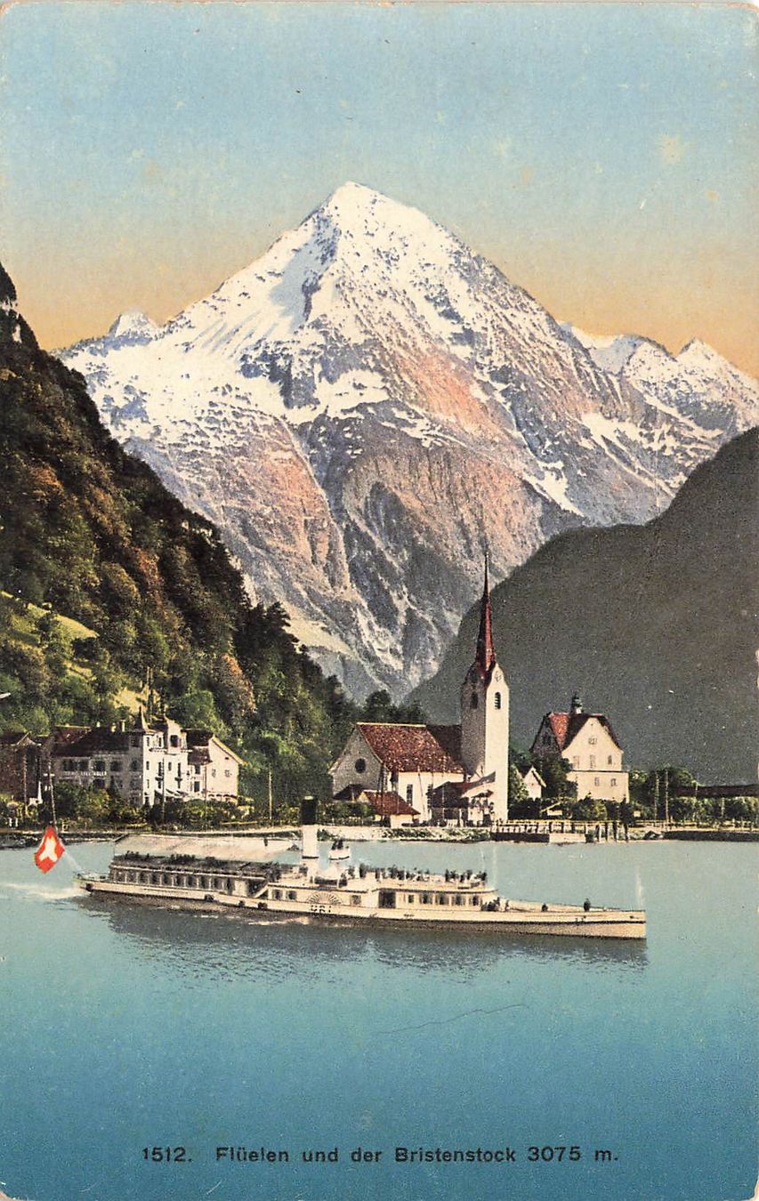 Cartoline postali: Fluelen schiff boot battello – Usato da Biasca venduto da Blenio71
