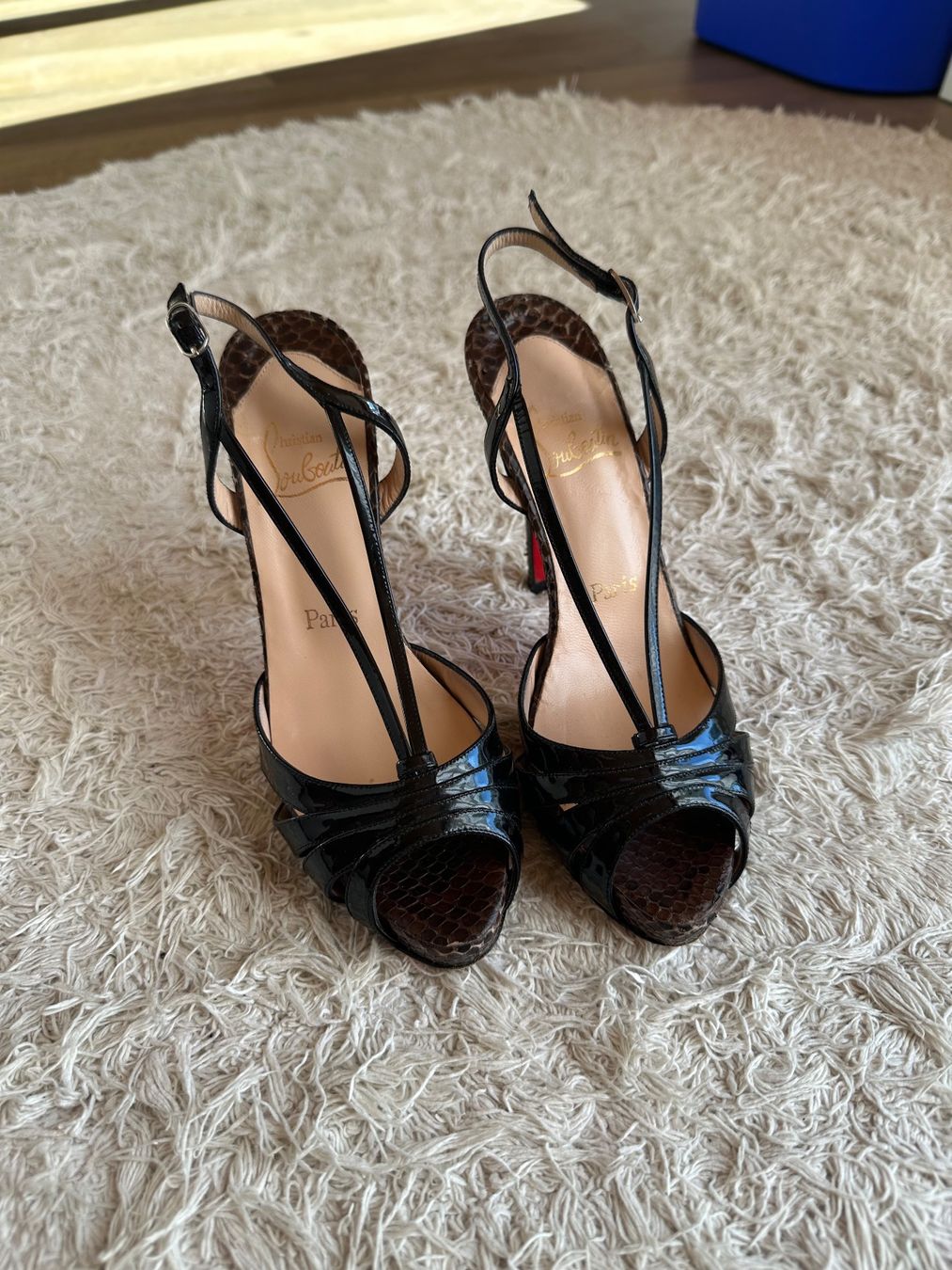 Christian Louboutin Chaussures femmes: Christian Louboutin Python Slingback heels – D'occasion à Burg AG par kam.uen 4