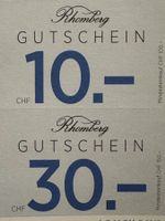 Rhomberg Gutschein 10.- & 30.-