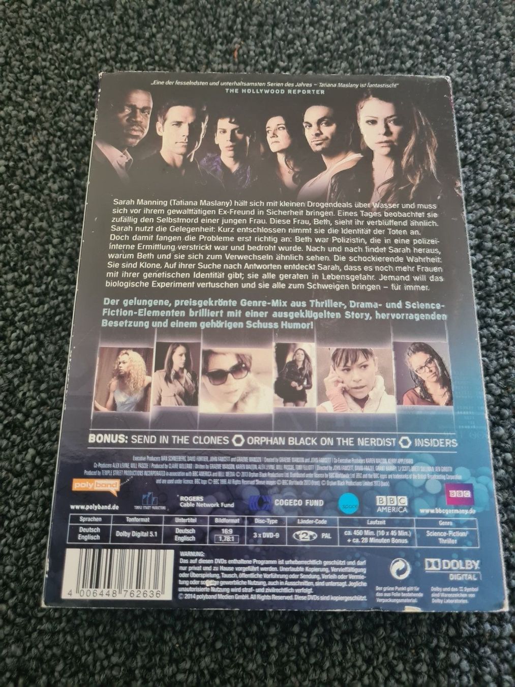 Tutti i DVDs: ORPHAN BLACK STAFFEL 1 – Usato da Ruswil venduto da jan_bxl5 1