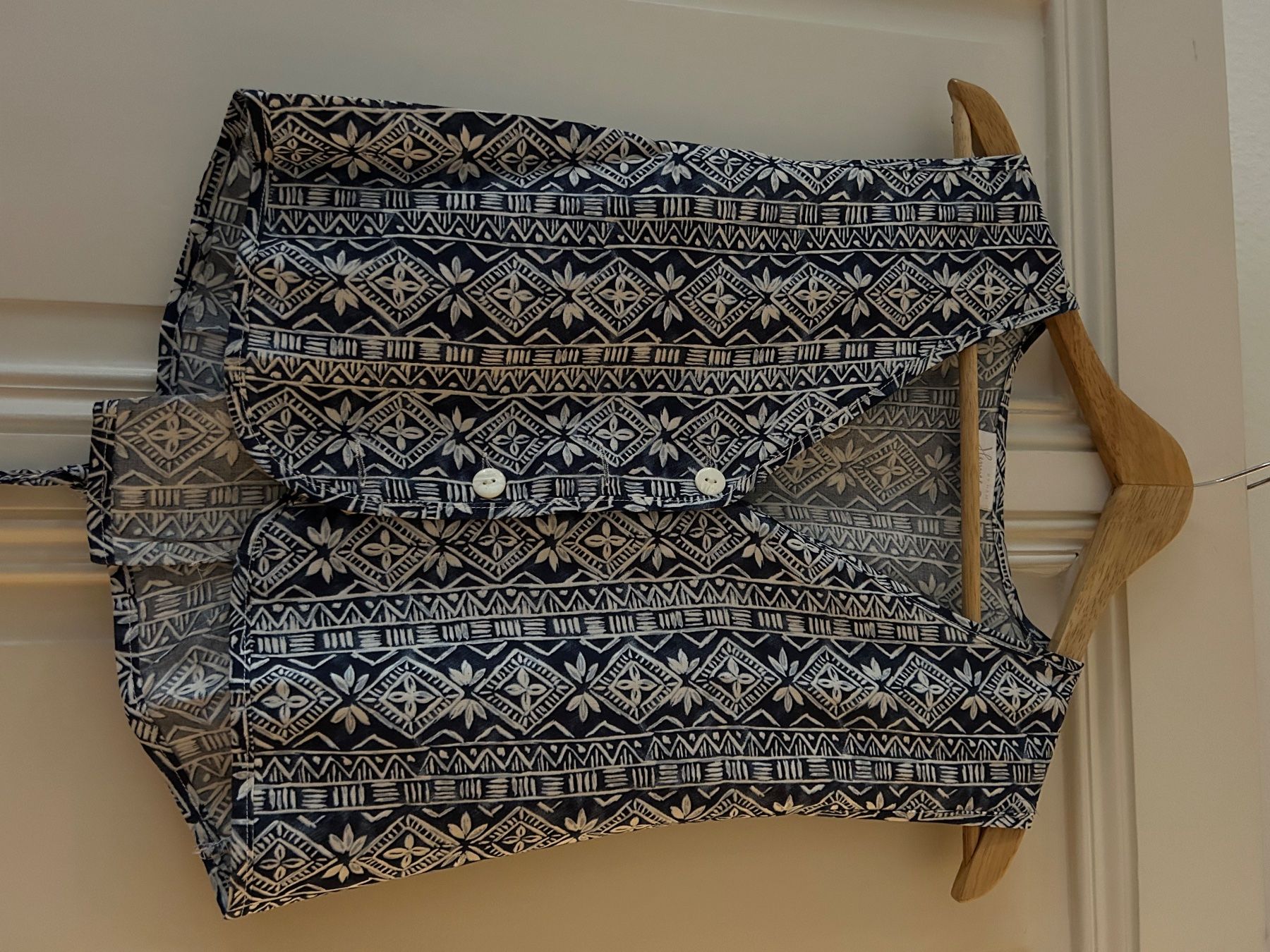 Gilet & Giacche: Blue and white cotton gilet – Usato da Genève venduto da mar_f82s