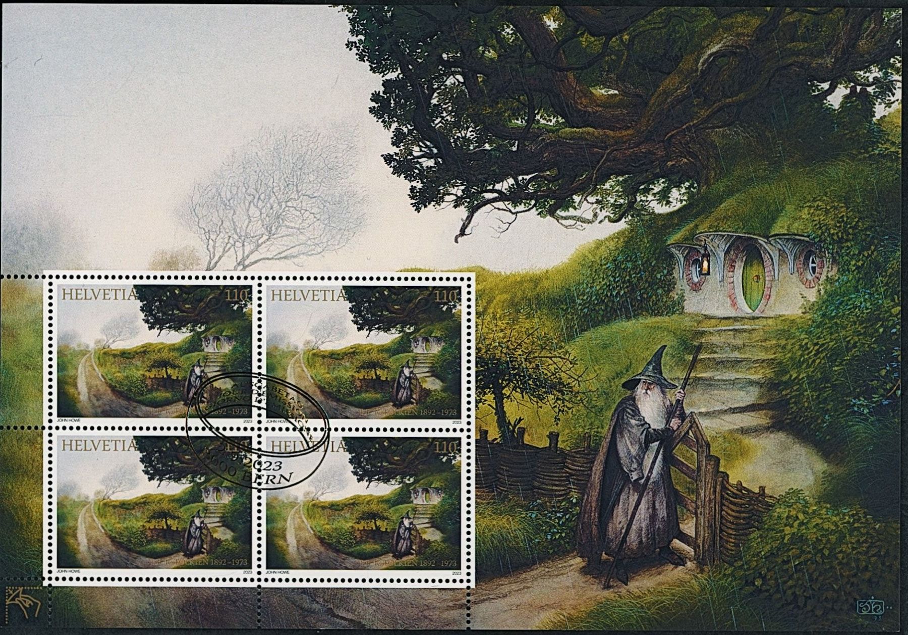 Tutti i francobolli: 2023 - Tolkien - Spezialbogen - Ersttag Stempel ET – Usato da Schindellegi venduto da leecollect 1