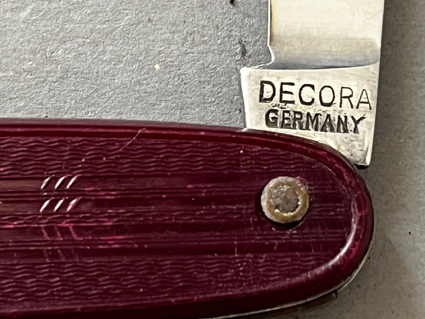 Solingen Taschenmesser: Altes Sackmesser DECORA/SOLINGEN 88 mm - selten – Gebraucht aus Zürich von FV.vintage 3