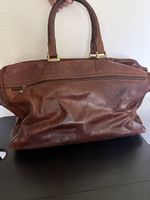 Leder Locher Vintage Aktentasche Braun