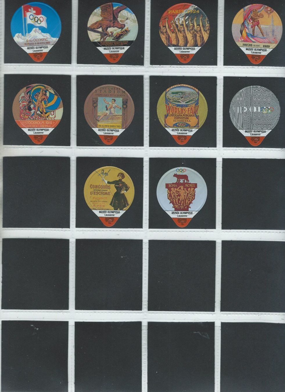 Kaffeerahmdeckel: KRD Olympisches Museum 1995/ 350 A – Gebraucht aus Hochdorf von KRdeckeli 1