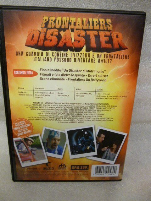 Tous les DVDs: Frontaliers DISASTER - DVD - Rete 3 – D'occasion à Pambio Noranco par Pol69 1