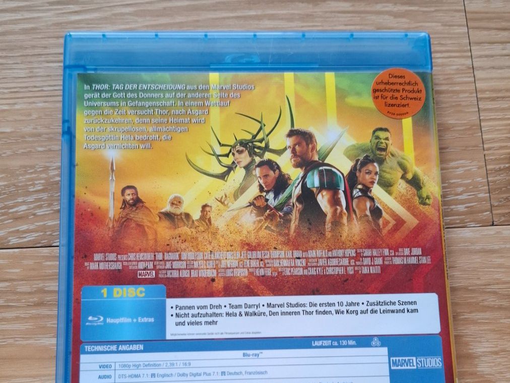 Tutti i DVDs: Blu-Ray: Thor, Thor:The Dark World & Thor: Ragnarok - Marvel – Usato da Nussbaumen AG venduto da yan_zdf8 3