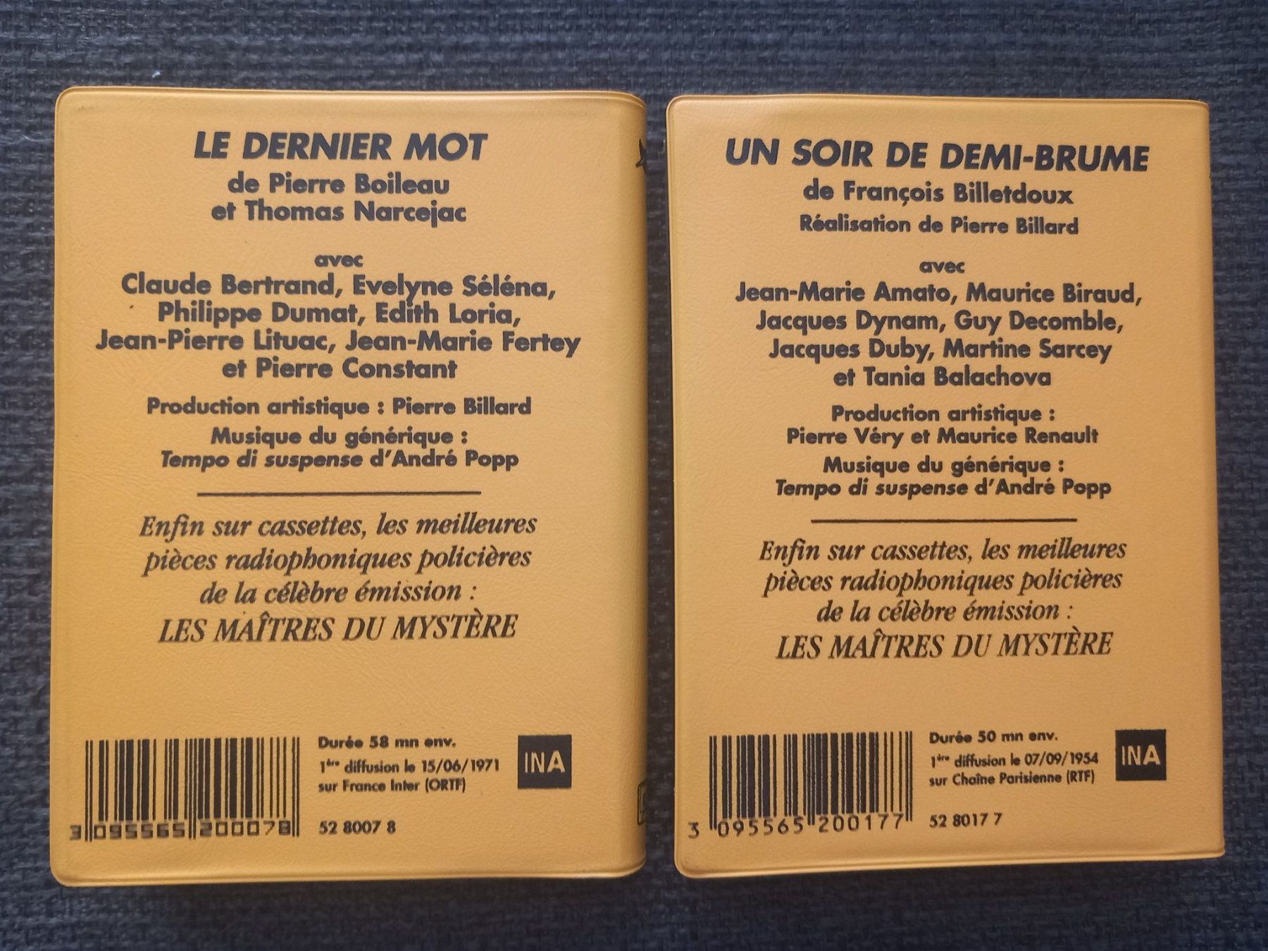 Kompaktkassetten: 2 cassettes audio Les Maîtres du Mystère ... – Gebraucht aus Bernex von casimali 1