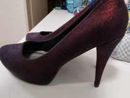 Schuhe, Pumps mit doppelplatteau Gr. 39 neu,