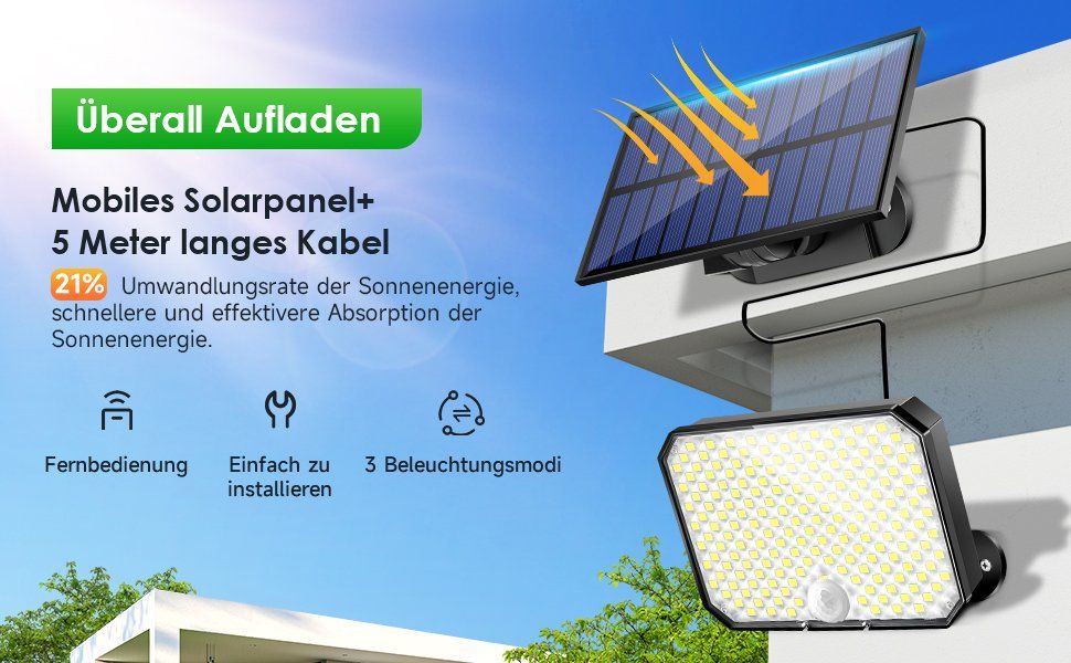 SIGRILL Solarlampen Für Außen Mit Bewegungsmelder Produktbild-Vorschau 4