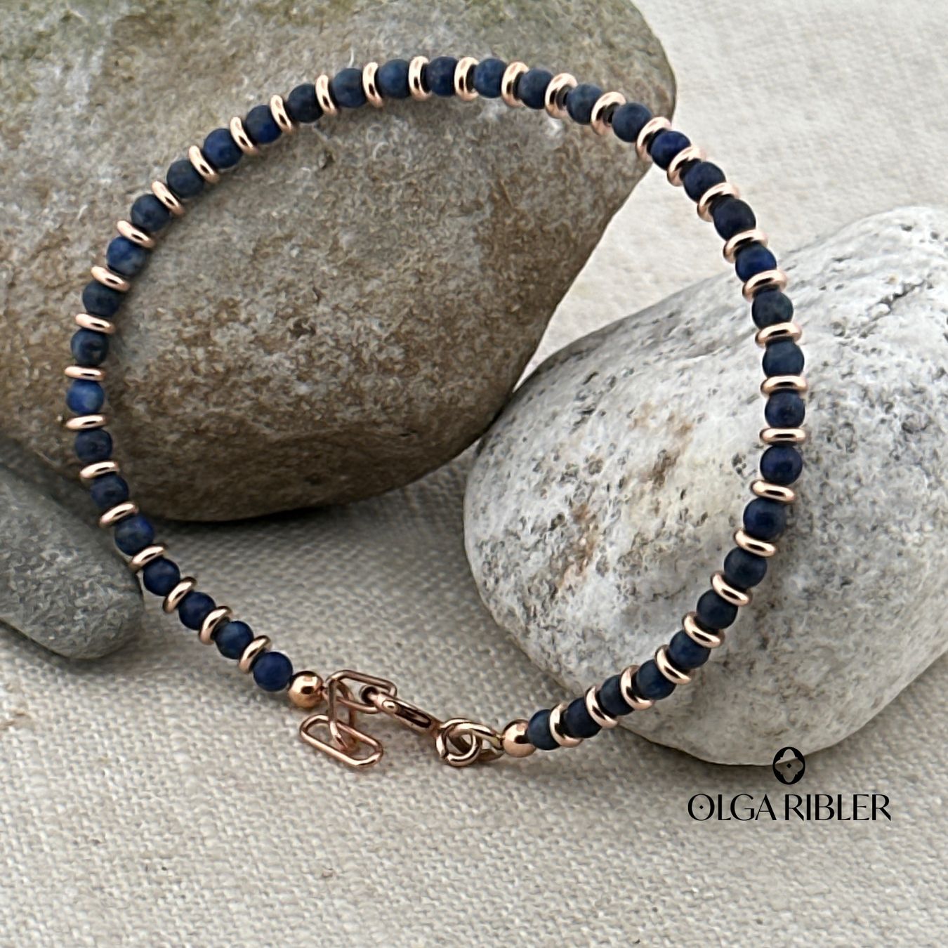 Olga Ribler Bracciali & Braccialetti: Armband mit Lapislazuli – Nuovo (secondo la descrizione) da Luzern venduto da MonikaS03 2