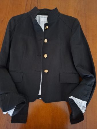 Zara Blazer Jacke Schwarz Gold Grösse S Elegant