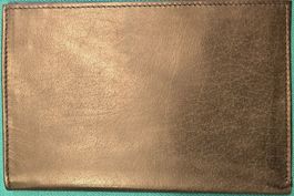 Schwarze Lederbrieftasche neuwertig