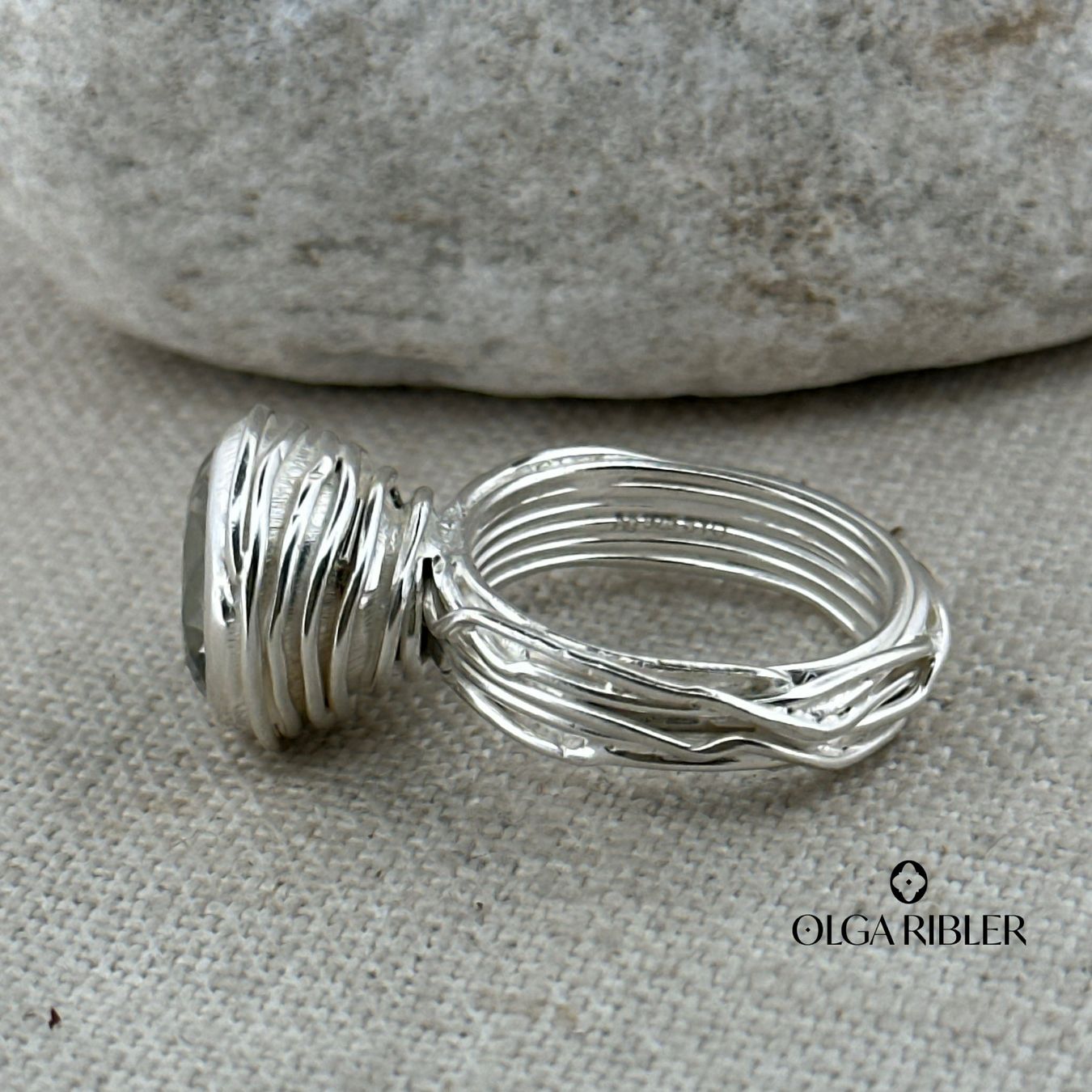 Olga Ribler Ringe: Spaghetti grüner Amethyste Ring Silber Grösse 55 – Neu (gemäss Beschreibung) aus Luzern von Schmuckoutlet 3