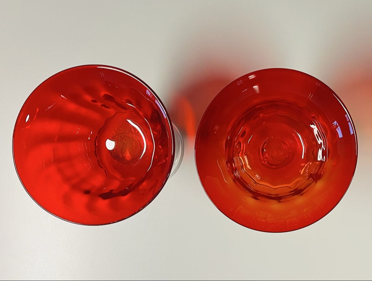 Murano Bicchieri: 2 edle wunderschöne Murano Glaskelchen – Usato da Allschwil venduto da ILLUGO 3