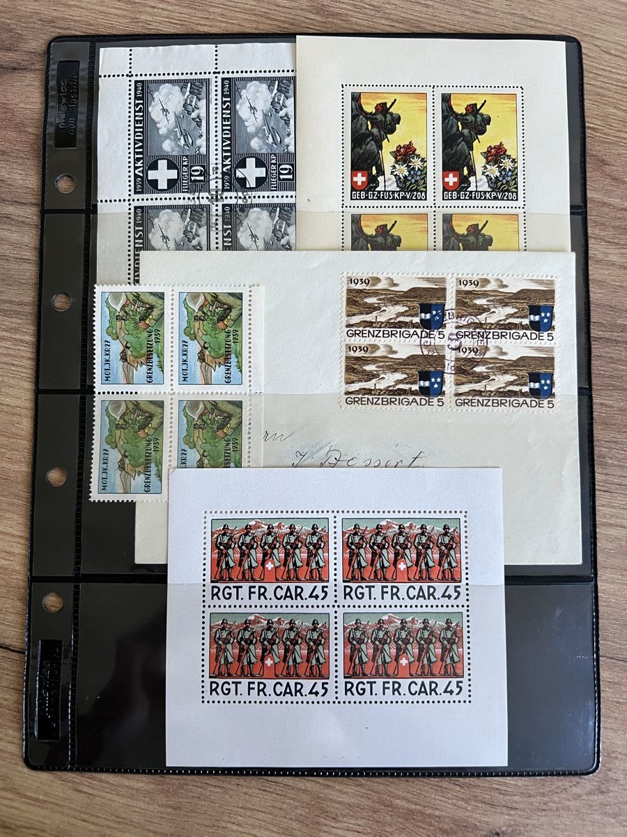 Tutti i francobolli: Posten Soldatenmarken Schweiz – Usato da Braunau venduto da Desil2511 5