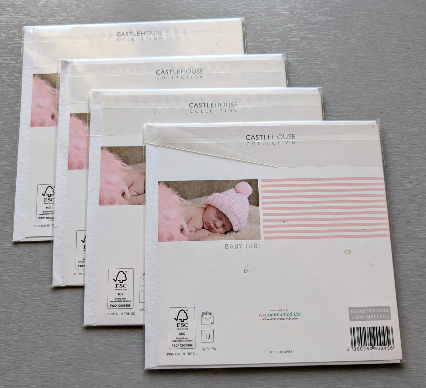 Cartoline: 4 Baby Karten CastleHouse Collection – Nuovo e nell'imballaggio originale da Zürich venduto da richardeigenmann 1