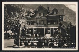 Foto-AK Kandersteg, Hotel Pension Mülle