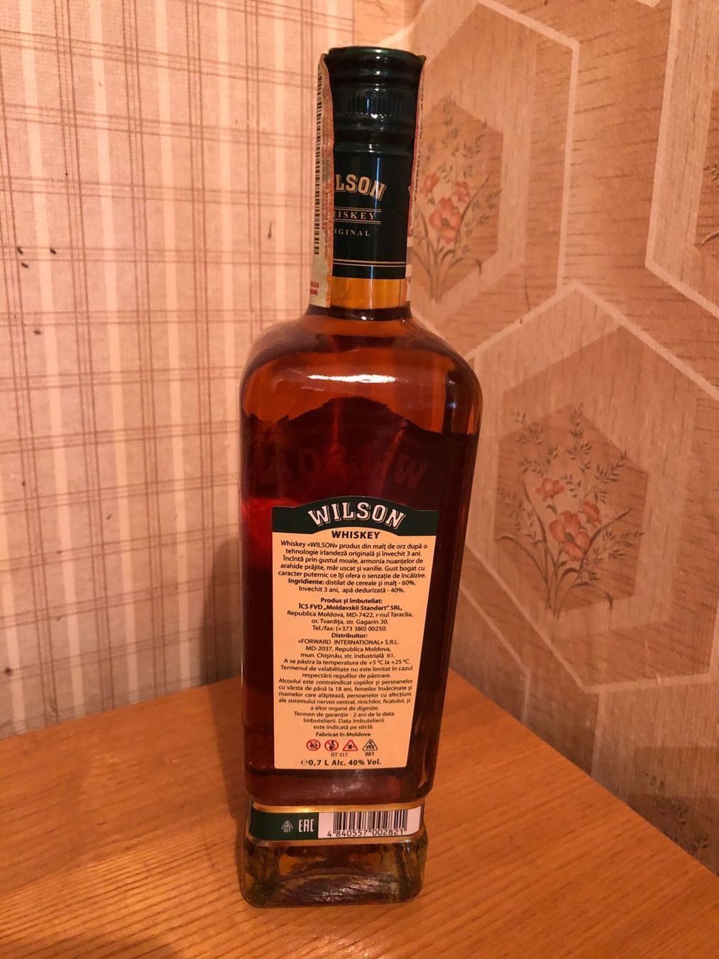 Spirituosen: WILSON Whiskey,Original,40%Vol,700ML,MDA – Neu und originalverpackt aus Wald ZH von mlnt 5