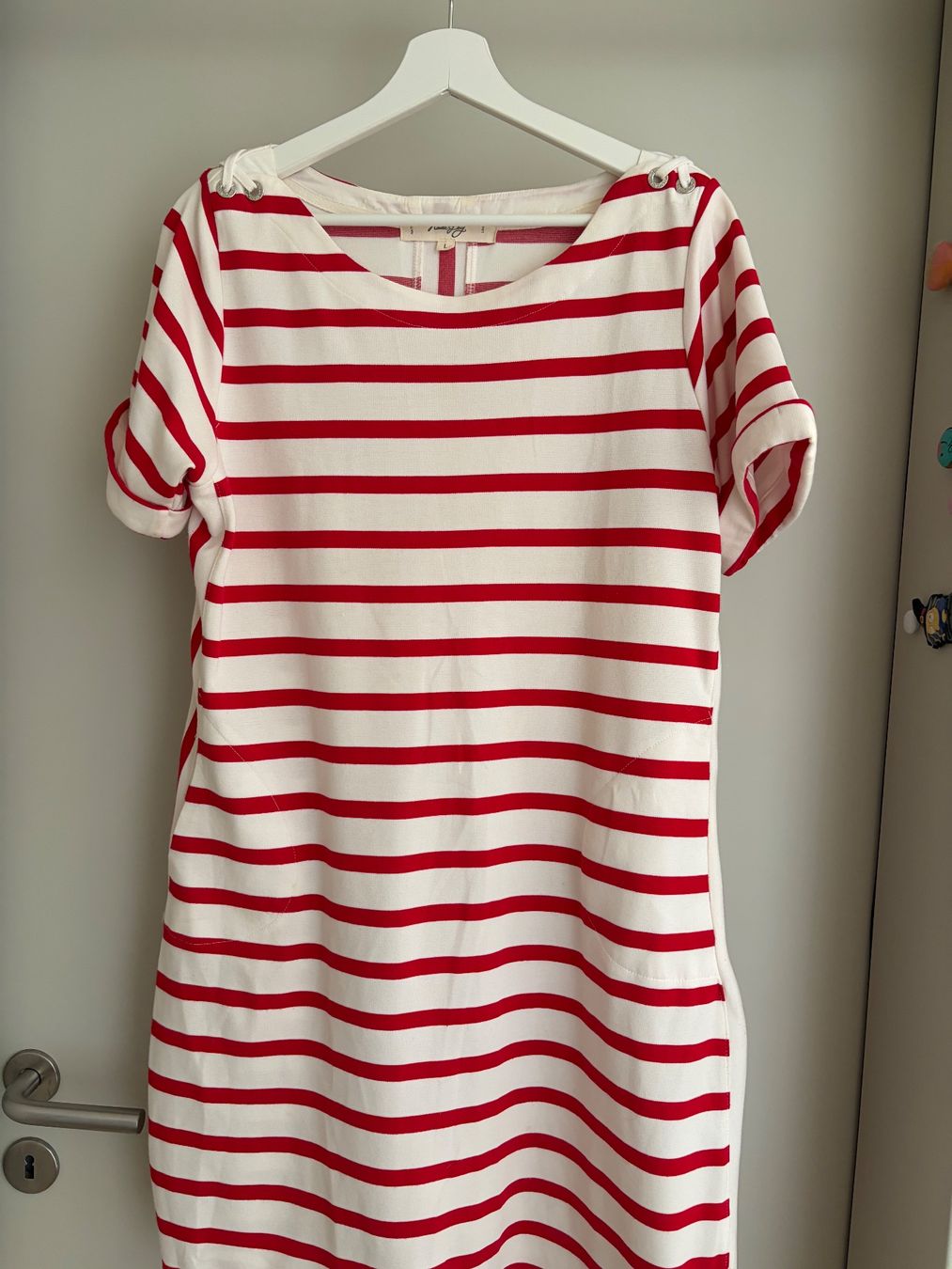 Koala Vestiti: Kleid gestreift rot weiss Grösse L – Usato da Zürich venduto da bruja01