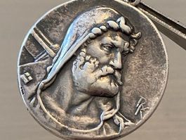 Wilhelm-Tell-Ehrenmedaille 900 Silber.(Antike)🇨🇭🇨🇭🇨🇭