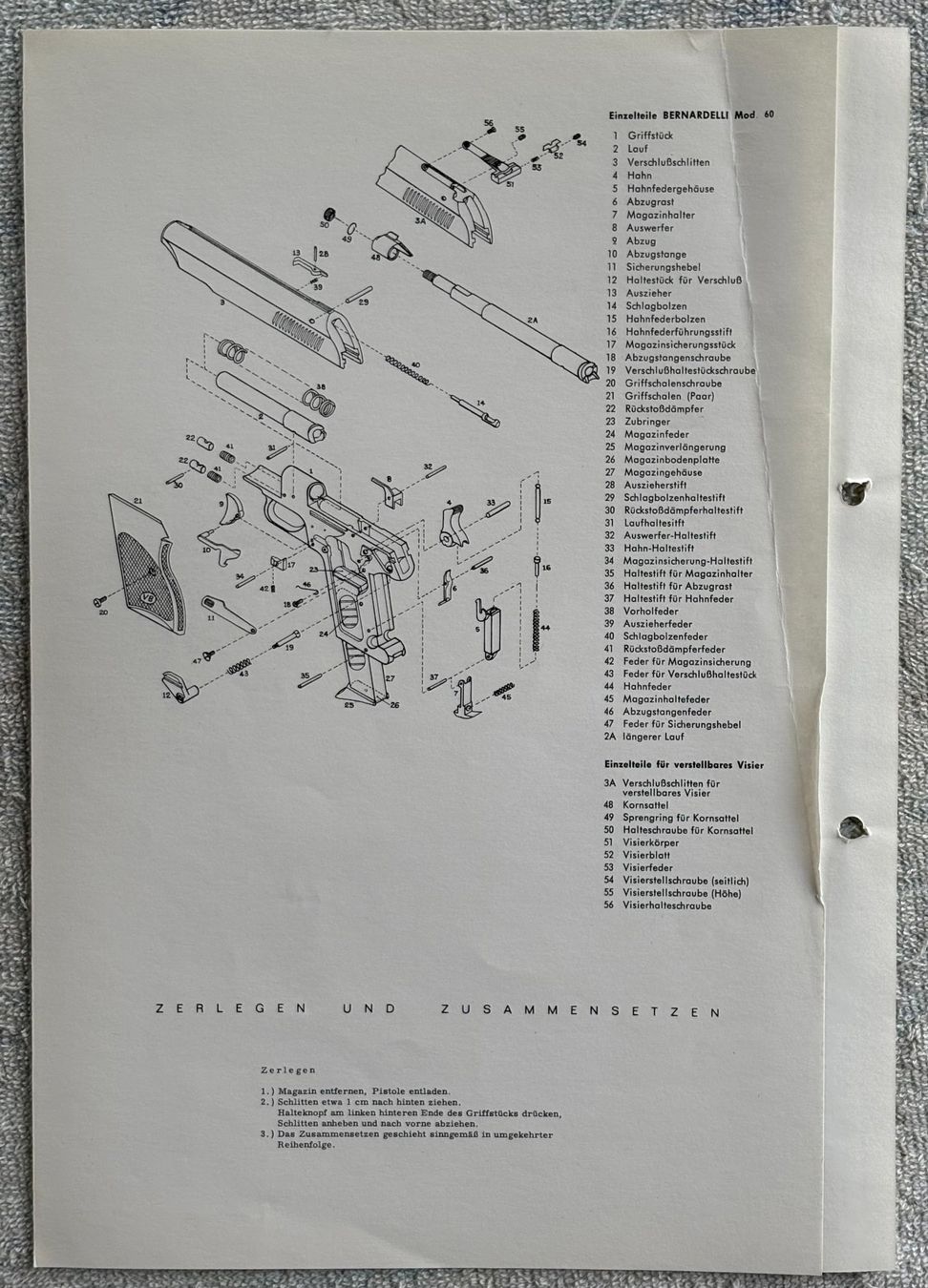 Stichwaffen: BERNARDELLI MOD 60 – Gebraucht aus Ostermundigen von wini63 1