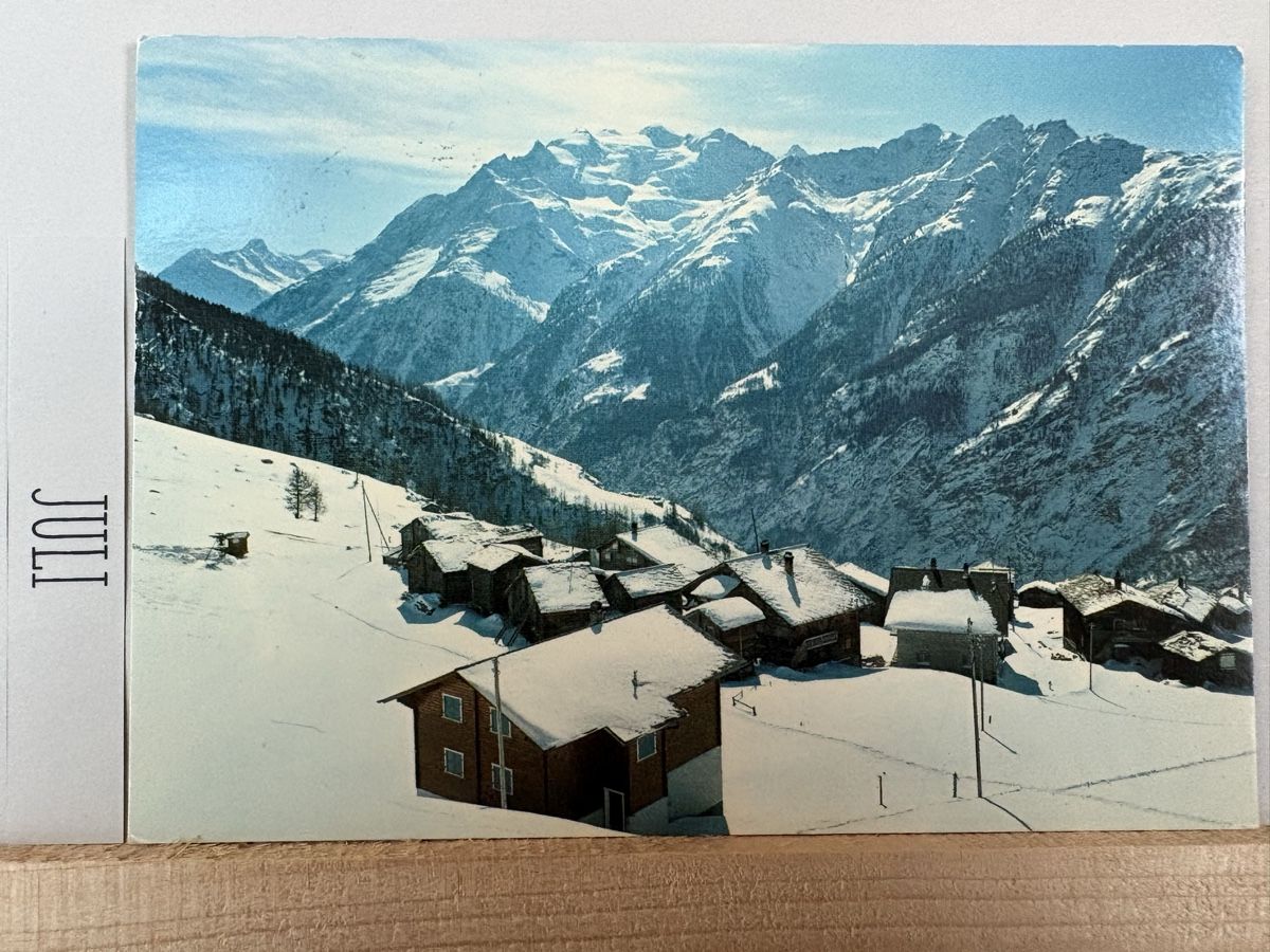 Cartes postales: AK von Gspon Bergpanorama – D'occasion à Rümlang par Kartenpost1