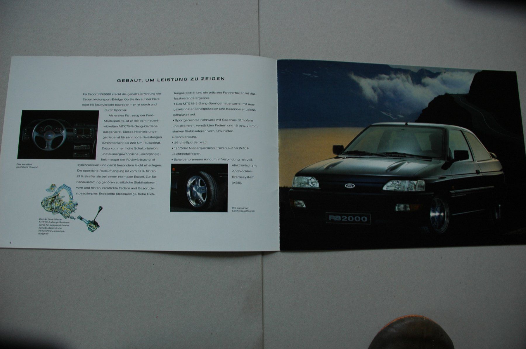 Ford Documenti: Ford Escort RS 2000 - Original-Prospekt – Nuovo (secondo la descrizione) da Malans GR venduto da Chueche427 4