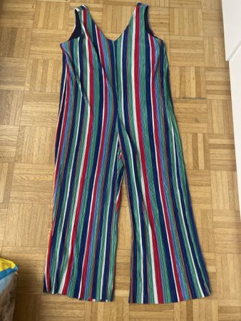Jumpsuit gestreift mehrfarbig ärmellos guter Zustand Gr. M