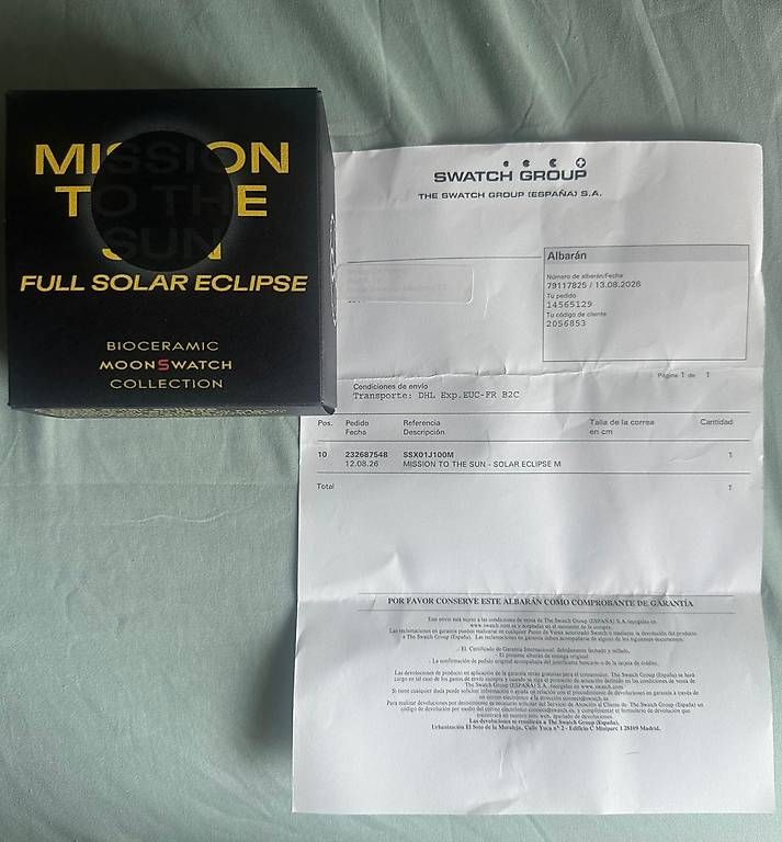 Orologi: Omega Swatch Mission to The Sun Full Solar Eclipse – Nuovo e nell'imballaggio originale da conthey venduto da faxalva 3