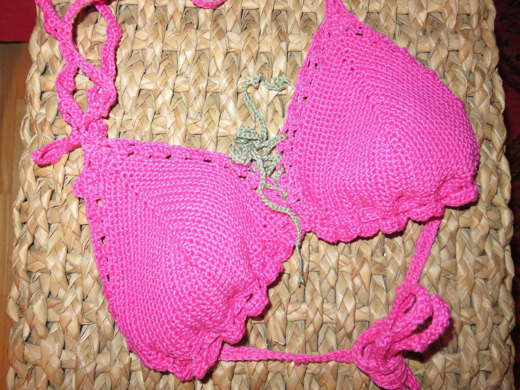 Costumi da bagno & Bikini: Bikini - Baumwolle - Bademode - handgemacht – Nuovo (secondo la descrizione) da Luzern venduto da Krista1 2
