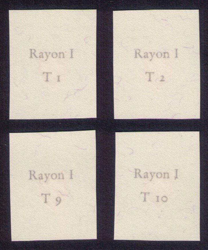 Tutti i francobolli: 1971_W44+45_NABA-Block Basel +Ausschnitte Rayon Typ 1+2+9+10 – Nuovo (secondo la descrizione) da Marthalen venduto da Ch_quality 1