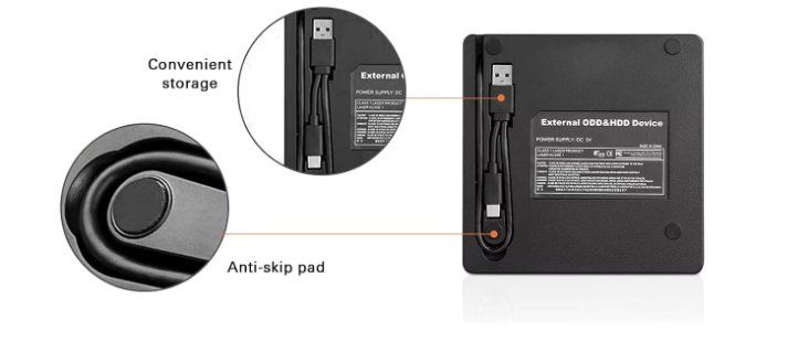 Multimediaplayer & Streamer: Externer Blu-ray BD/CD/DVD Player & Brenner USB 3.0 - Typ-C – Neu und originalverpackt aus Geneve von Titi2008 2