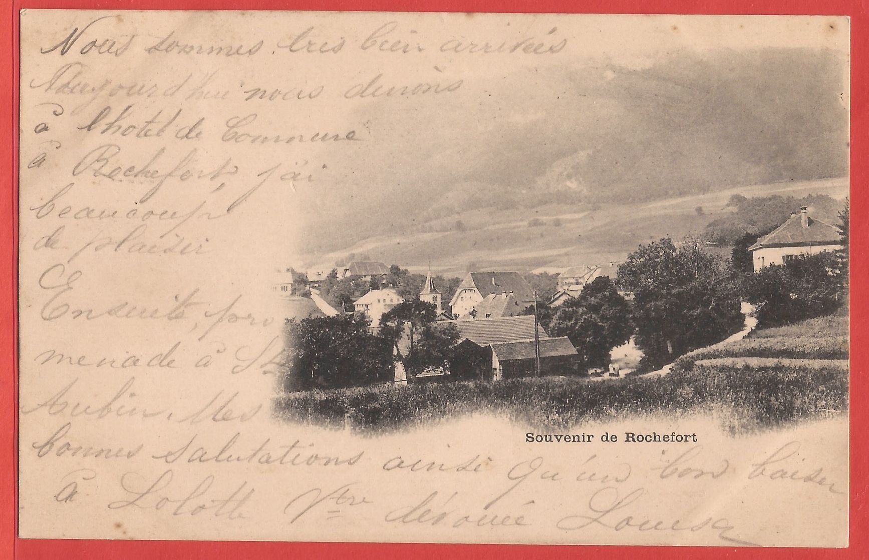 Cartoline postali: Souvenir de Rochefort - 1900 – Usato da Fislisbach venduto da Porano