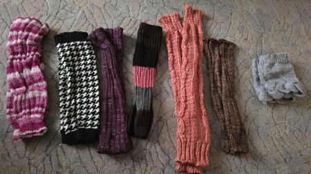 Warme Stulpen Beinwärmer Set, verschiedene Farben