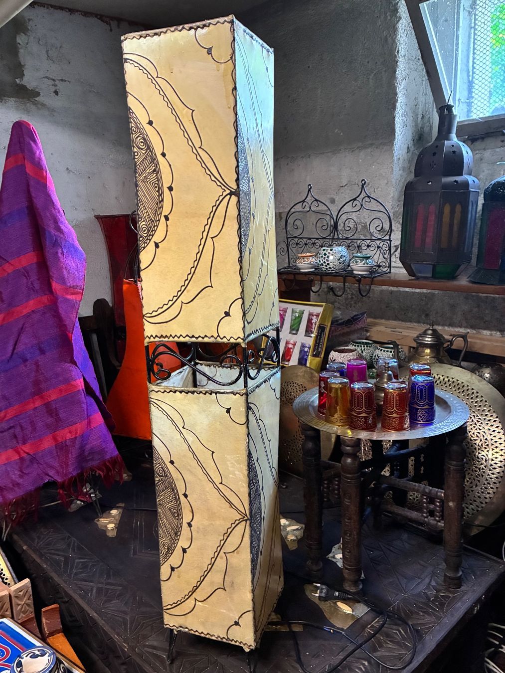 Lampade: Hennalampe gelb  aus Marokko – Usato da Zürich venduto da thetschi 1