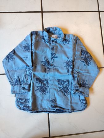 Atelier Jenni Hemd Gr. 98 mit Kühen und Edelweiss