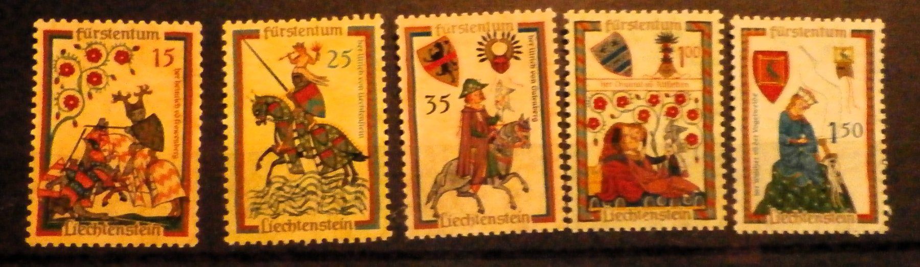 Alle Briefmarken: FL 1961 Minnesänger** – Neu (gemäss Beschreibung) aus Kehrsatz von Bernherb2 1