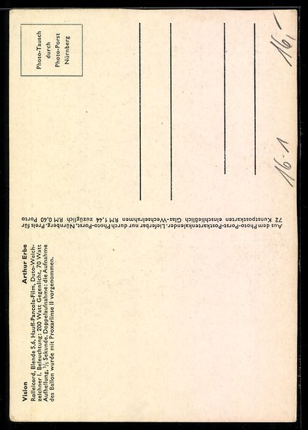 Cartoline postali: Vision von Arthur Erbe, Frau in einer Sp – Usato da Berlin venduto da bartko-reher 1