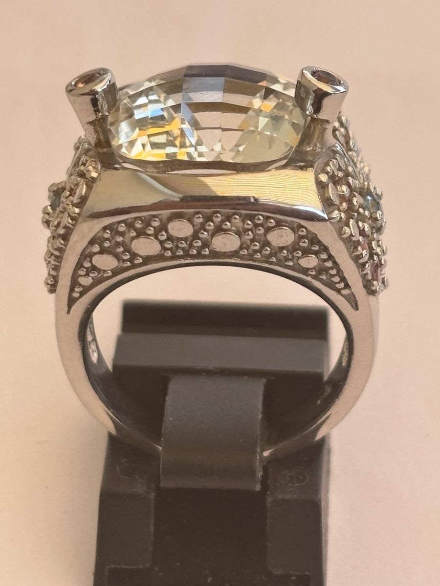 Anelli: Ring Silber 925 mit Topas und Zirkonia – Usato da Langnau am Albis venduto da flusspflege