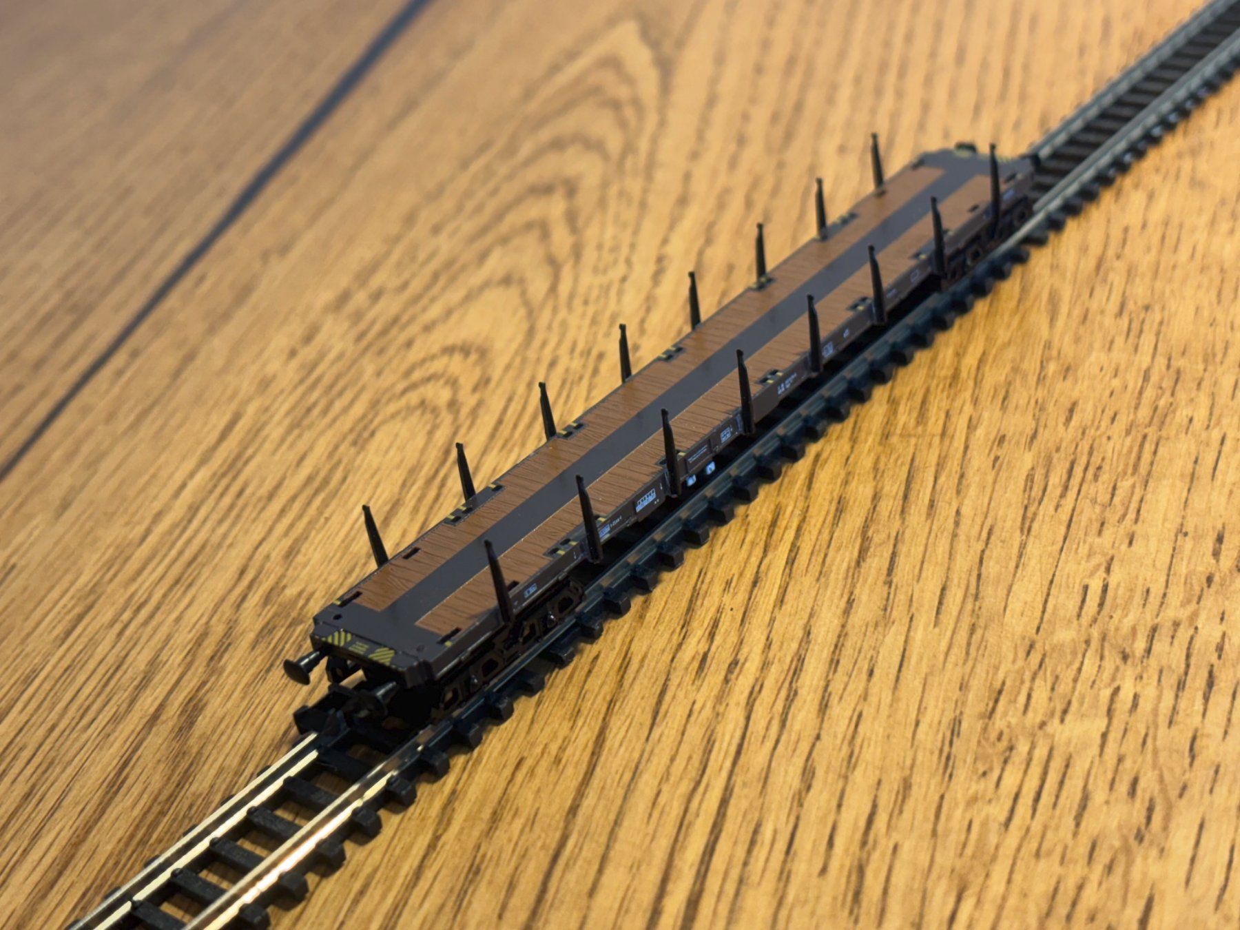 Modellini di ferrovie: L2424: Containerwagen (Spur N) – Usato da Birsfelden venduto da Birs_25 3