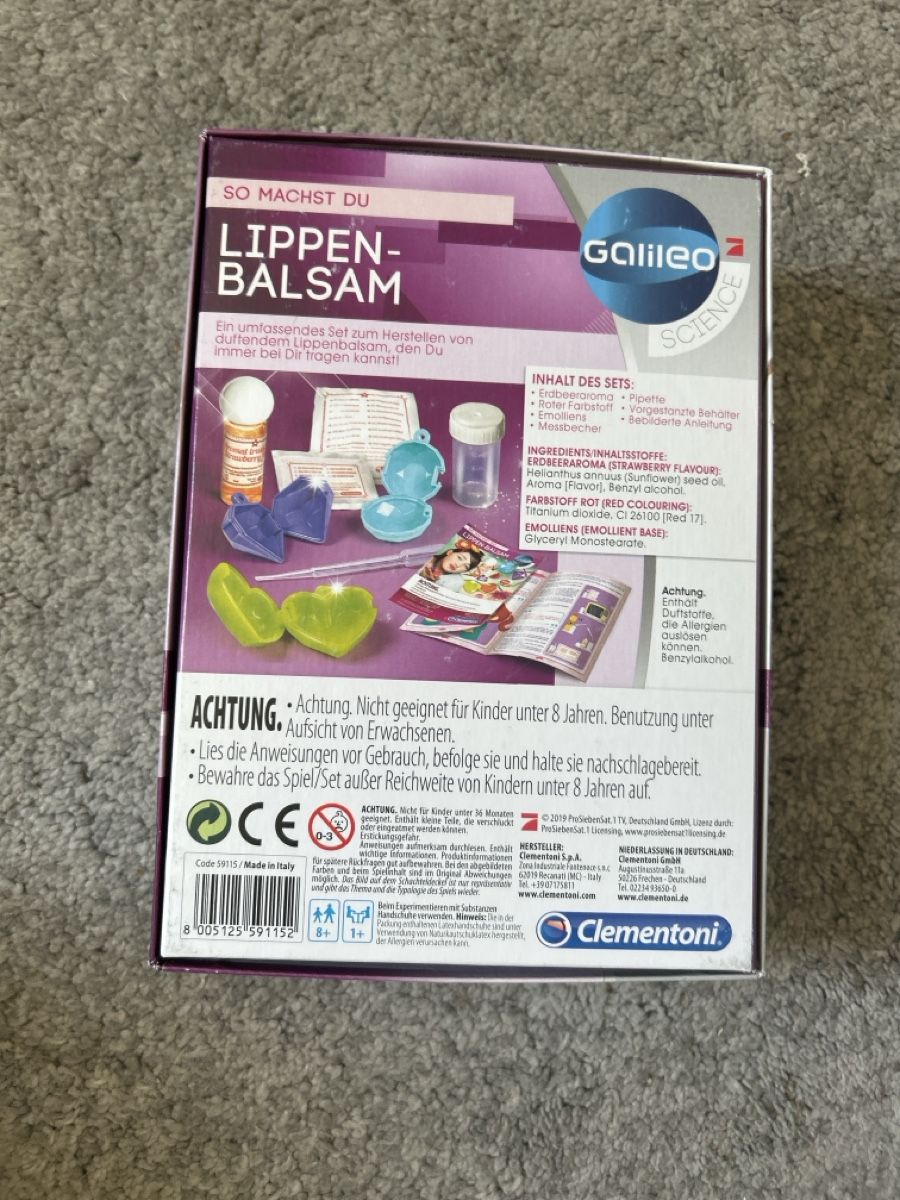 Bastelsets: Galileo Science Lip Balm DIY Set - Perfect for Spring! – Neu und originalverpackt aus Herrliberg von S.Renner 1