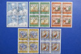 Viererblock.-Serie  Pro Patria 1967 - off.ET-Stempel BERN
