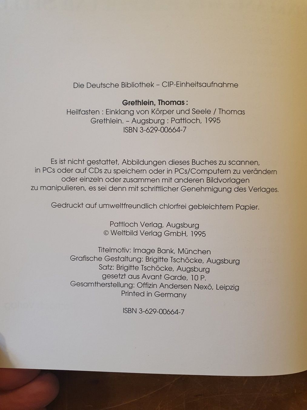 Libri: Heilfasten - Einklang von Körper und Seele - thomas Grethlei – Usato da Zürich venduto da loosebone 2