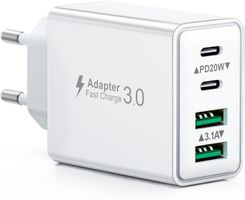 Ladegerät 40W 4 Ports Schnellladegerät Mehrfach Stecker