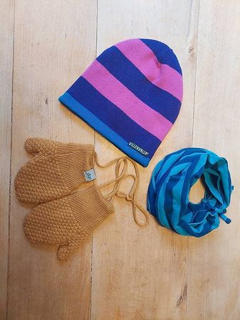 Tolles Winter-Set Mütze Halstuch Handschuhe