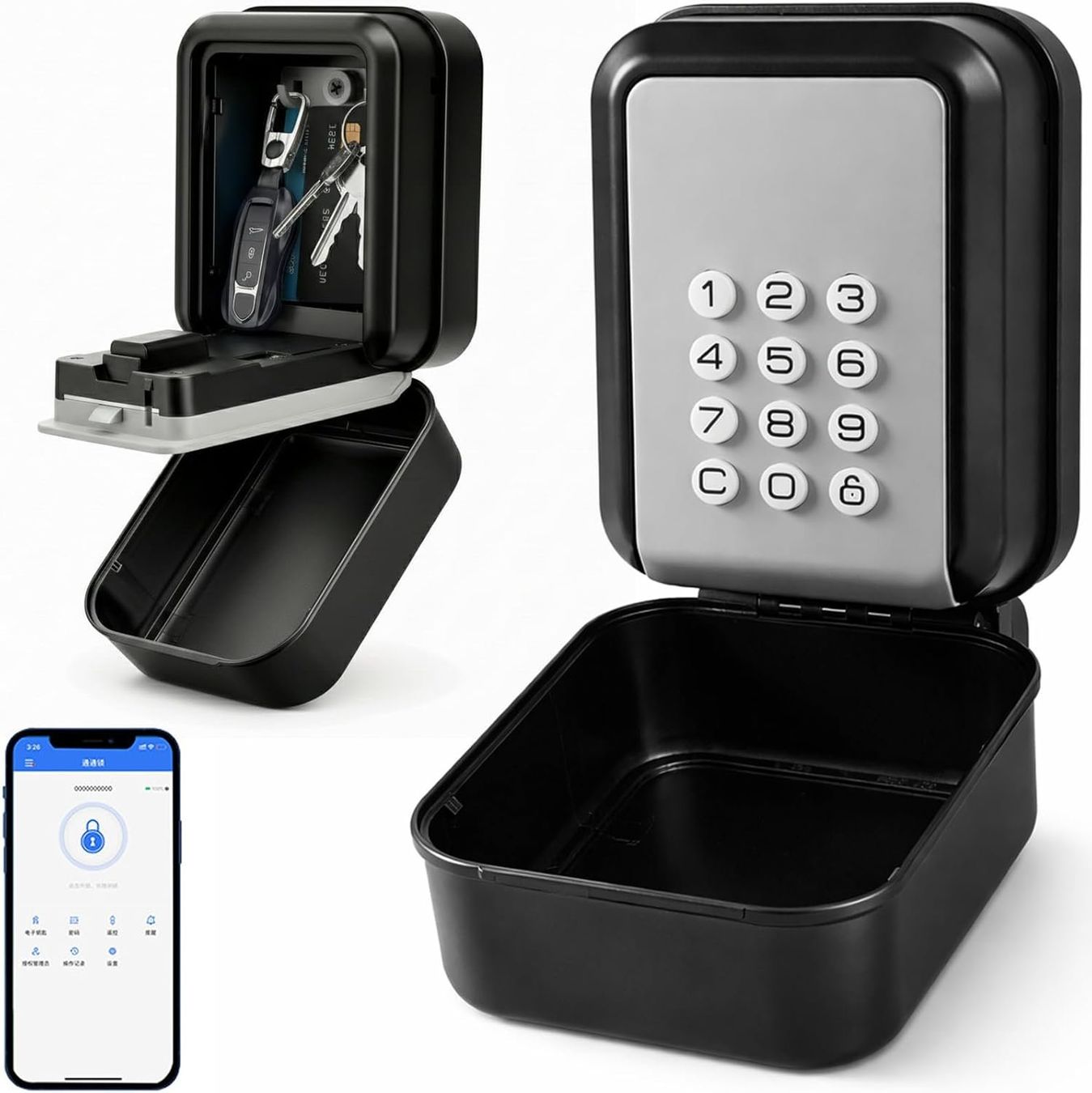 Casseforti: Smart Schlüsseltresor Bluetooth PIN App Außen – Nuovo e nell'imballaggio originale da Suhr venduto da SchnapperCH
